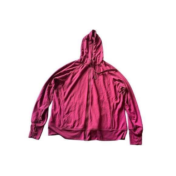 Danskin hooded full zip sweatshirt maroon XXL - Picture 1 of 4